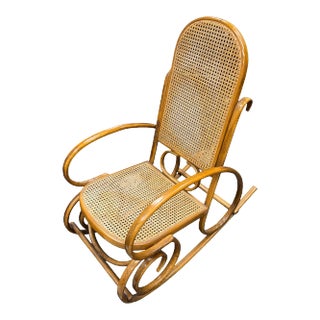 Vintage Bentwood Rocking Chair For Sale