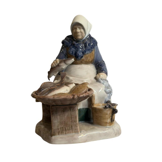 Ceramic Ceramic Fisherman Figurine from B&G Denmark, 20th Century For Sale - Image 7 of 7
