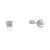Not Yet Made - Made To Order Minimalist 0.12 Ct Genuine Round Diamond Solitaire Everyday Studs in Solid Silver 2 Pieces For Sale - Image 5 of 12