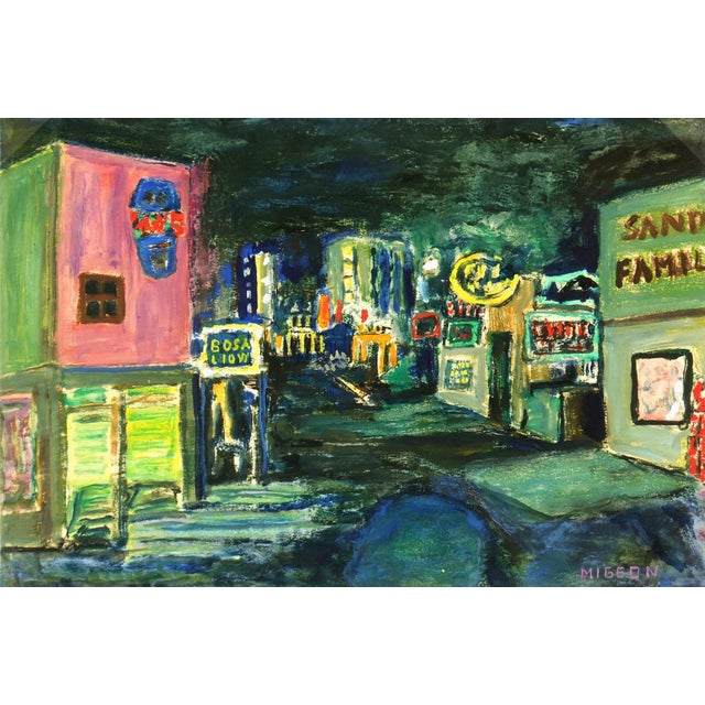 Modern Art Painting Big City Nightlife Chairish