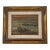Antique Italian Coastal Village Fishermen Oil Painting – Salvaged Canvas Fragment For Sale