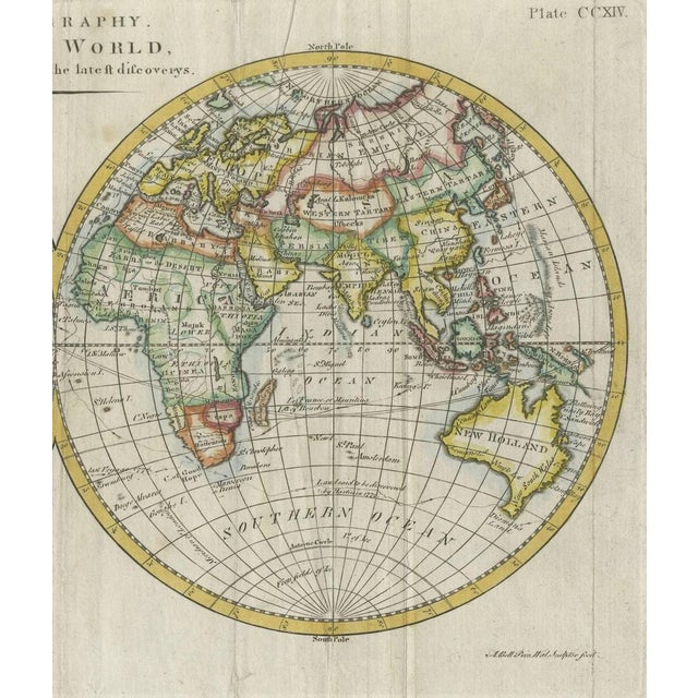 Antique Hemisphere Map of the Latest Discoveries For Sale - Image 4 of 6