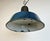 Blue Industrial Blue Enamel Factory Lamp with Cast Iron Top, 1960s For Sale - Image 8 of 18
