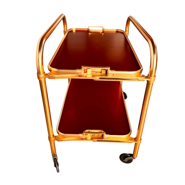 Mid-Century Modern Mid 20th Century Lumium Bar Trolley – British Made For Sale - Image 3 of 18