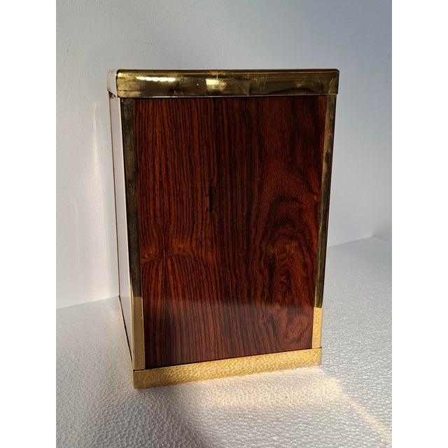 Vintage Umbrella Stand in Briar Wood with Gilt Finishes, 1990s, in Flawless conditions. Designed 1990 to 1999