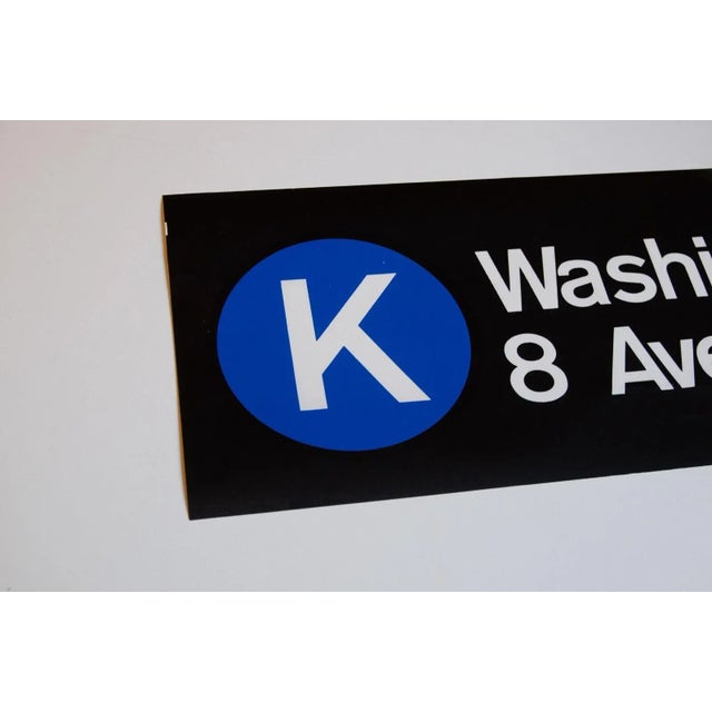 American 1980s 1980s New York City Subway 'K' Train Roll Sign For Sale - Image 3 of 6