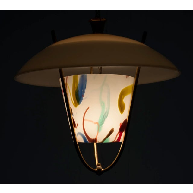 Murano Glass Pendant from M. & P. Murano, 1950s For Sale - Image 4 of 9