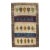 Vintage Hand-Knotted Persian Gabbeh Rug 2'8" X 4'5" For Sale