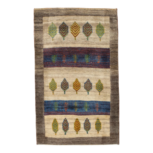 Vintage Hand-Knotted Persian Gabbeh Rug 2'8" X 4'5"