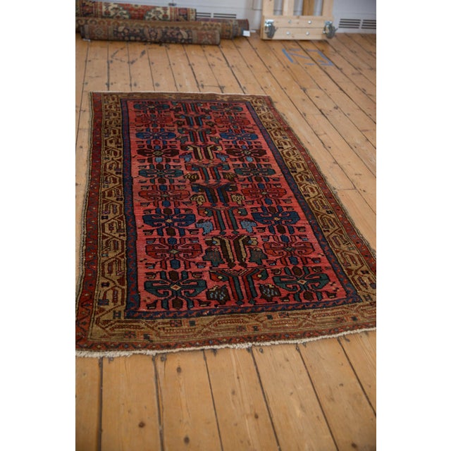 1930s Vintage Kurdish Hamadan Rug - 3'8" x 6'4" For Sale - Image 5 of 11