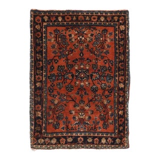 Antique Sarouk Rug 1'9'' x 2'4'' For Sale