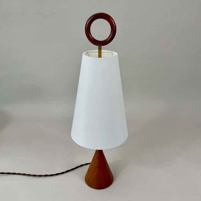 Mid-Century Teak Table Lamp, Sweden, 1960s For Sale - Image 9 of 14
