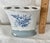 Vintage Laura Ashley "Sophia" Porcelain Toothbrush Holder With Blue Roses For Sale - Image 9 of 11