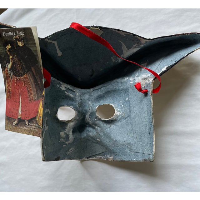 Traditional Collection of 8 Vintage Carnival Masks, Handmade in Venice For Sale - Image 3 of 18