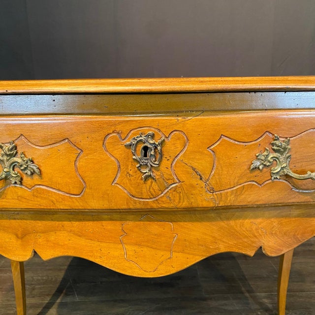 Wood French 19th Century Louis XV Console Table or Side Table For Sale - Image 7 of 12