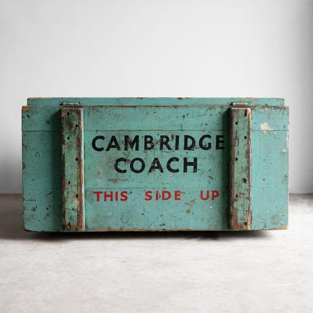 1920s Vintage Cambridge University Rowing Team Ice Box Drinks Cooler Crate, Early 20th Century For Sale - Image 5 of 15