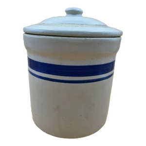 Vintage Ceramic Lidded Crock