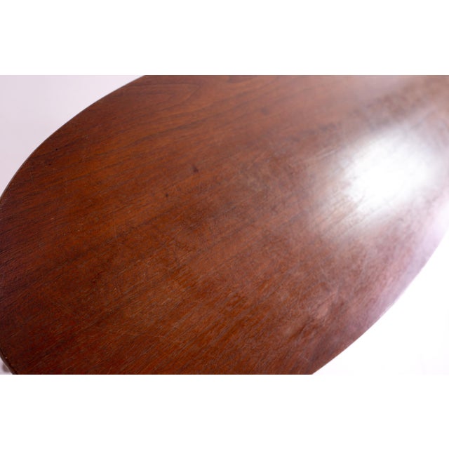 Mersman Mid Century Walnut Surfboard Coffee Table | Chairish