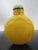 Chinese Chinese Imperial Yellow Peking Glass Snuff Bottle With Carved Longevity Symbol For Sale - Image 3 of 11