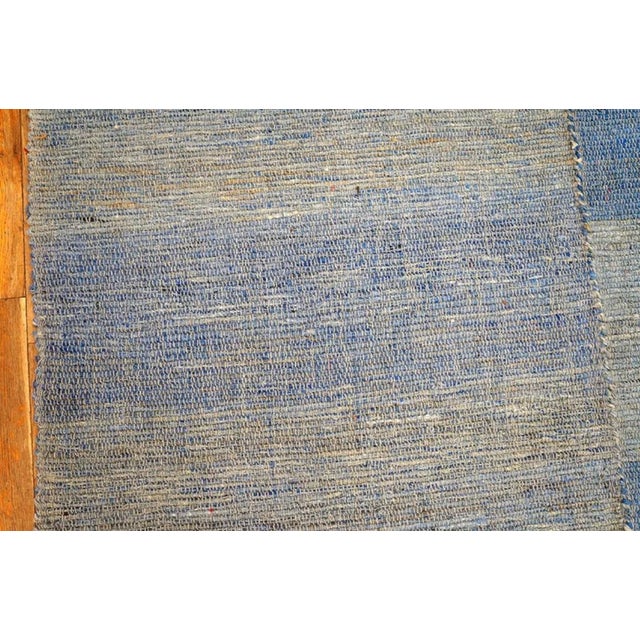 Contemporary Handwoven Wool Shaker Style Flat Weave Carpet 9' 9