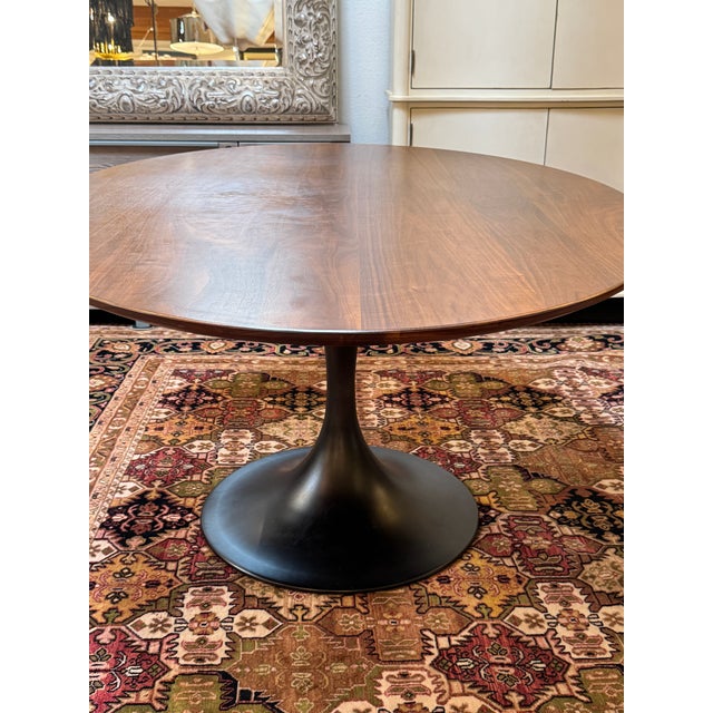 Williams-Sonoma Home Tulip Walnut Dining Table For Sale In San Francisco - Image 6 of 11