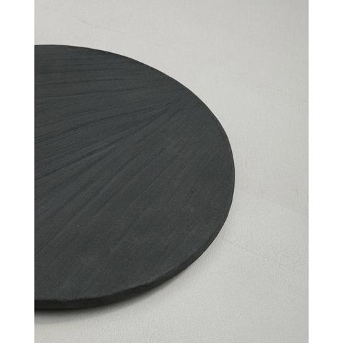 Black Wood and Lime Cement Mixture Decorative Platter by Dennis Kaiser For Sale - Image 4 of 8