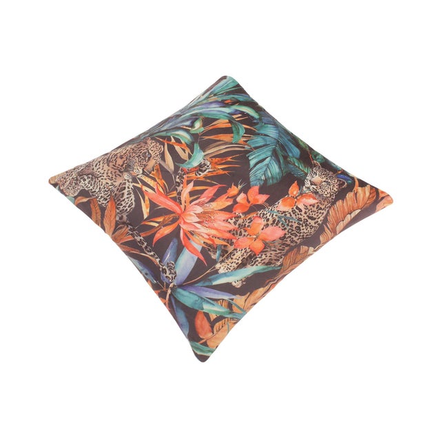 Elevate your home with this timeless, casual-chic handmade pillow, woven from sumptuous printed Italian velvet. A stunning...