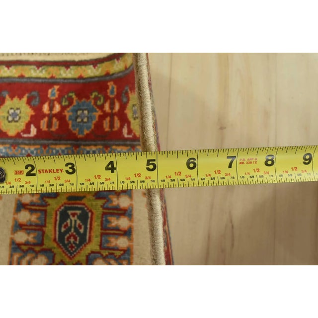 Kazak Runner 2’8” X 9’8” Beige Wool Tribal Hand-Knotted Oriental Rug For Sale - Image 12 of 14