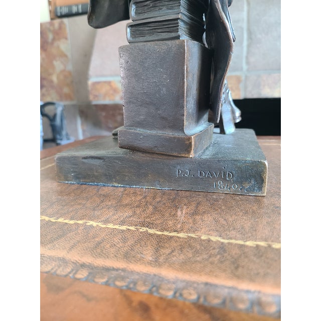 Pierre-Jean David Antique 19th Century Bronze Sculpture Statue of Ambroise Paré For Sale - Image 10 of 18
