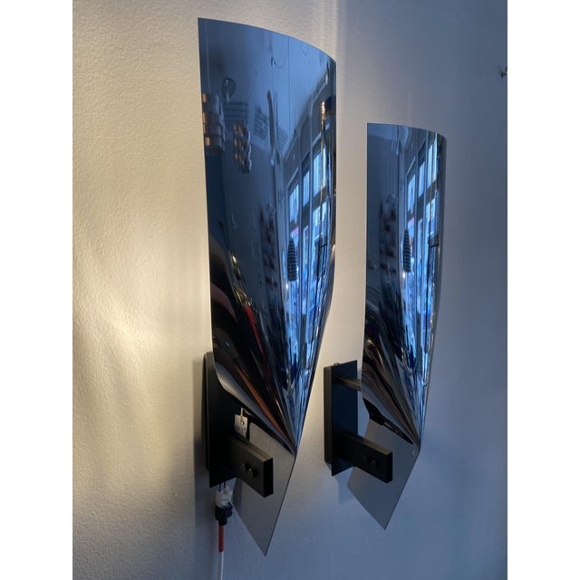 1970s Wall Lamps by Michel Boyer, 1970s, Set of 2 For Sale - Image 5 of 10