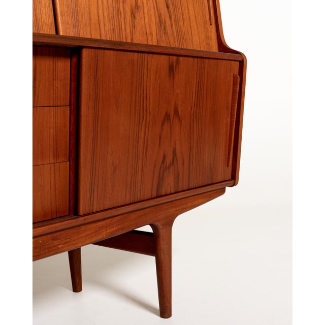 Brown Vintage Danish Teak Sideboard, 1960s For Sale - Image 8 of 13