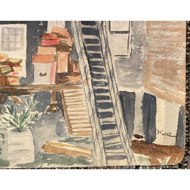 Traditional 1948 Kalama Washington Painting by Matthews For Sale - Image 3 of 4