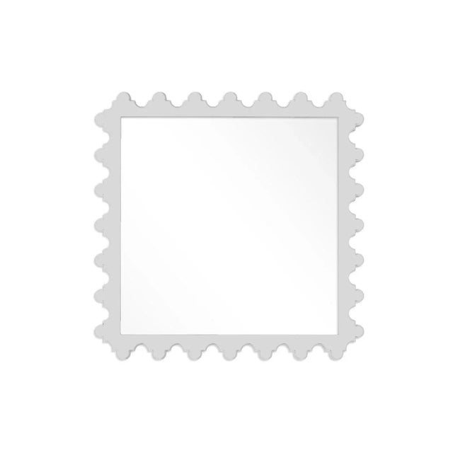 Contemporary Fleur Home Garden District Magazine Square Mirror in Graytint, 24x24 For Sale - Image 3 of 3