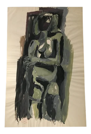 1961 Modern Nude Signed Rex Ashlock