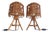 French Riviera Rattan and Cane Table Lamps by Franco Albini, 1960s, Set of 2 For Sale