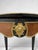 Rare 19th century antique Napoleon III (c. 1860-1880) center table with a dramatic serpentine silhouette, black lacquered...