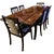 1980s Imported Giorgio Collection Mahogany Dining Table With 6 Chairs - Set of 7 For Sale