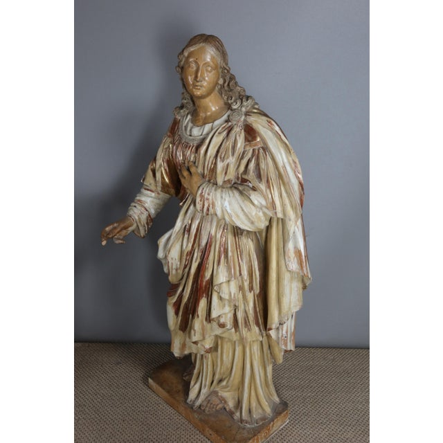 Figurative Sculpture, 17th Century, Walnut For Sale - Image 5 of 13
