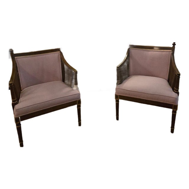 Pair of Vintage Louis XVI Style Armchairs For Sale