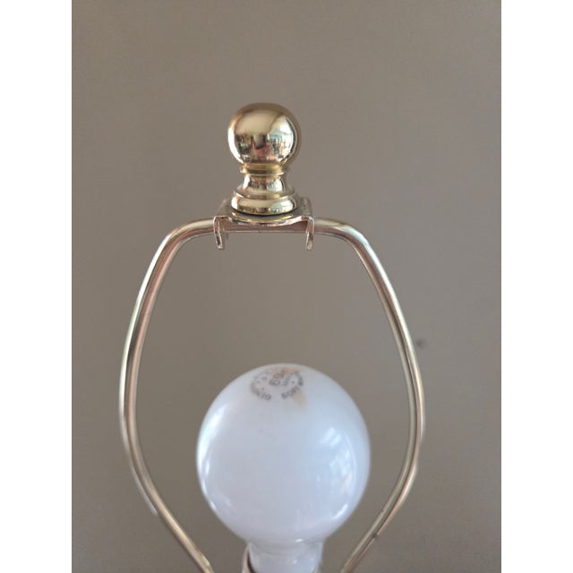 Traditional Vintage Solid Brass Barley Twist Lamps For Sale - Image 3 of 9