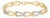 Gold Vermeil 1/7 Cttw Diamond Bold Knot Link Bracelet For Sale