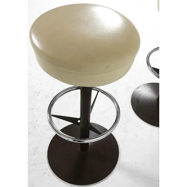 Late 20th Century Late 20th Century Set 6 Danish Modern Bar Stools For Sale - Image 5 of 10