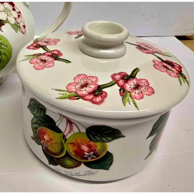 Vintage Pomona Portmeirion Coffee/Tea Set Apples & Flowers Pattern For Sale - Image 9 of 10