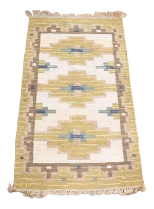 Mid-Century Swedish Flat Weave Rug