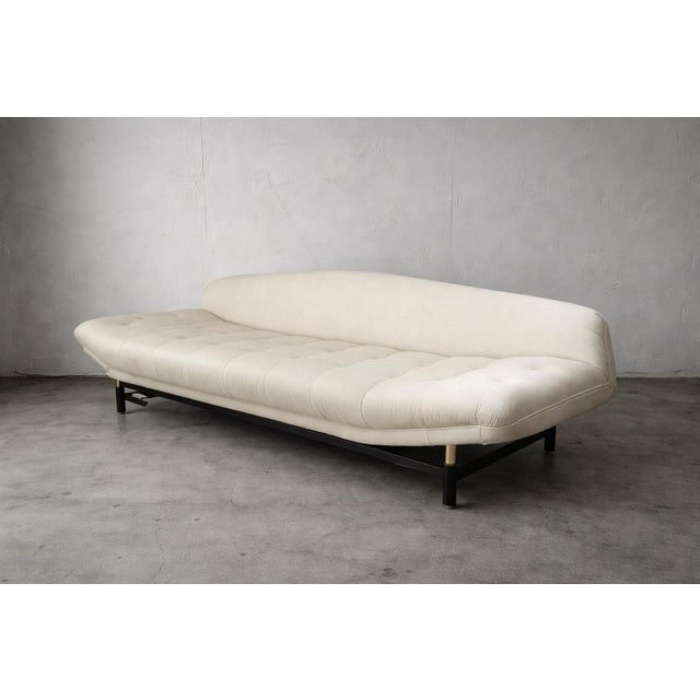 Metal Mid Century Gondola Sofa by Baker For Sale - Image 7 of 8