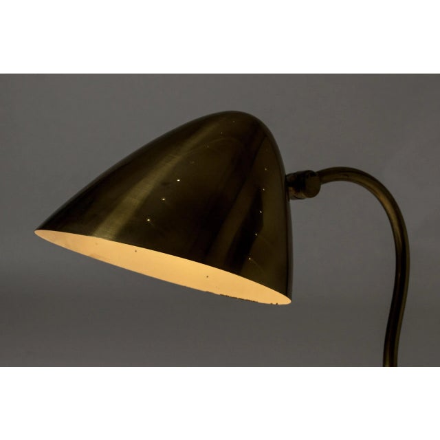 Gold Modernist Brass Desk Light from Boréns, 1940s For Sale - Image 8 of 10