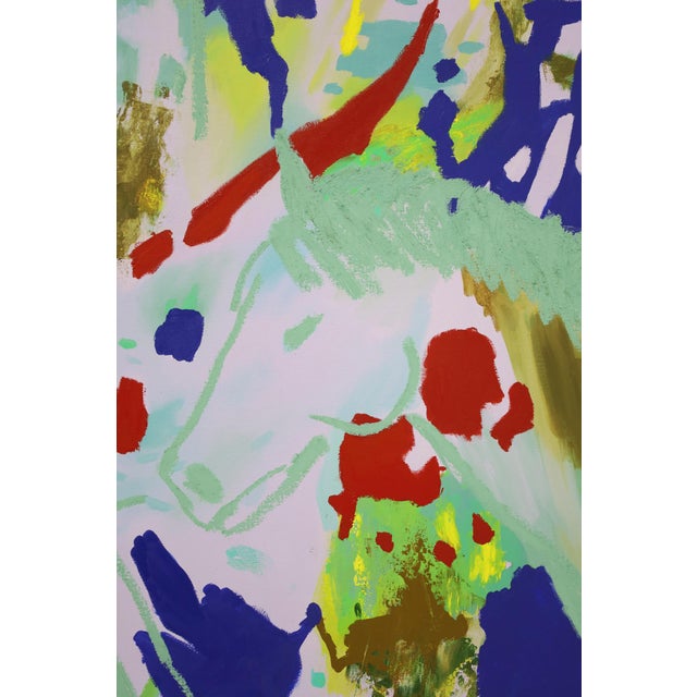 Metal Large Painting by Joshua Nathanson (b.1976), "The Cowboy" DTD 2018 For Sale - Image 7 of 10