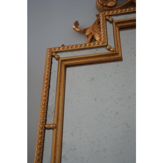 Pair French Style Gold Decorative Mirror Panels For Sale - Image 9 of 10