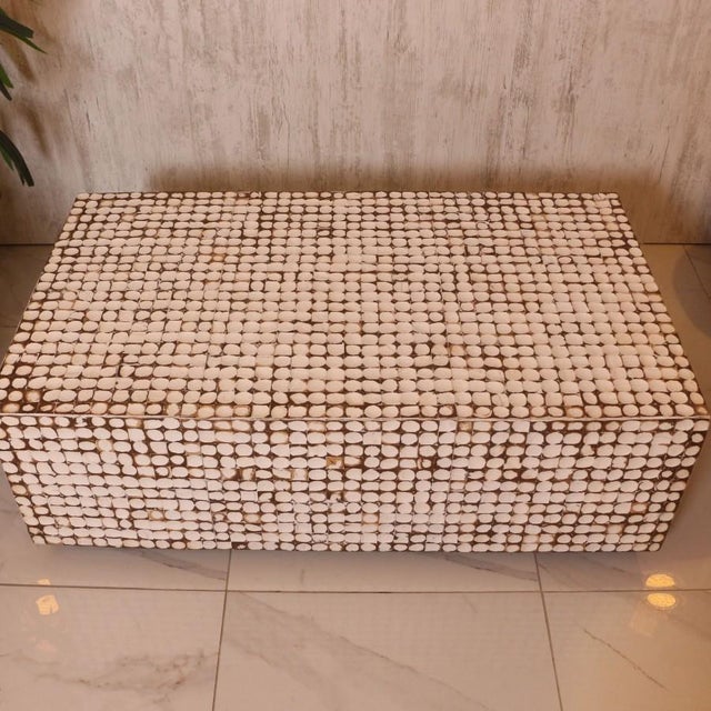 Coco Acacia Wood Coffee Table For Sale - Image 4 of 4
