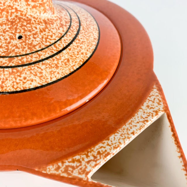 Vintage Art Deco Pottery Clarice Cliff Mma 1993 Autumn Trees Teapot Hand Painted For Sale - Image 11 of 12